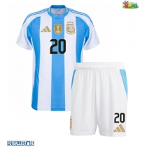 Argentina Alexis Mac Allister #20 Hjemmedraktsett Barn Copa America 2024 Kortermet (+ Korte bukser)